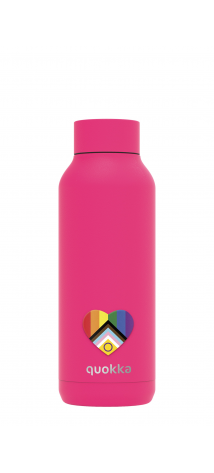 QUOKKA BOTELLA TERMO ACERO INOXIDABLE SOLID RASPBERRY PINK PRIDE 510 ML CUSTOM