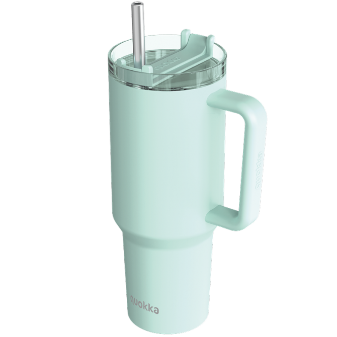 QUOKKA TAZA TERMO ACERO INOXIDABLE STREAM TURQUOISE XL 1200 ML