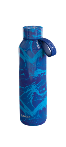QUOKKA BOTELLA TERMO ACERO INOXIDABLE SOLID CON COLGADOR WAVES 630 ML