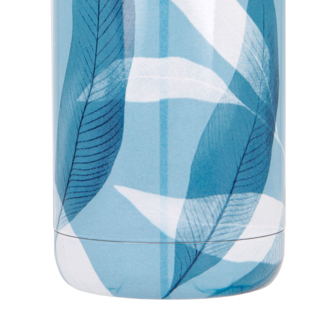 QUOKKA BOTELLA TERMO ACERO INOXIDABLE SOLID CON COLGADOR BLUE WIND 630 ML