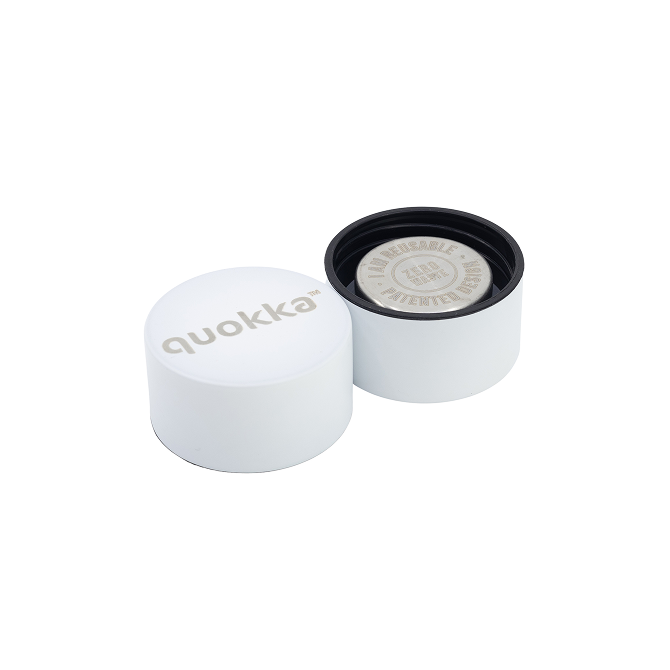 QUOKKA BOTELLA TERMO ACERO INOXIDABLE SOLID WHITE 630 ML