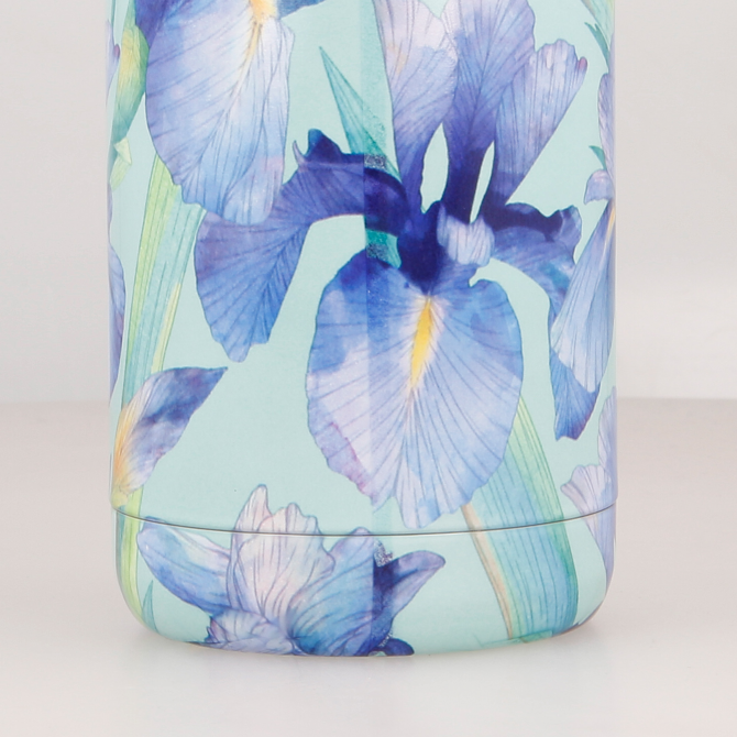 QUOKKA BOTELLA TERMO ACERO INOXIDABLE SOLID BLUE IRISES 630 ML