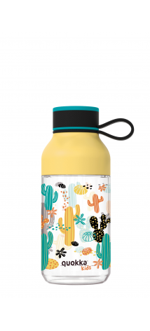 QUOKKA KIDS BOTELLA ECOZEN ICE CON COLGADOR CACTUS 430 ML