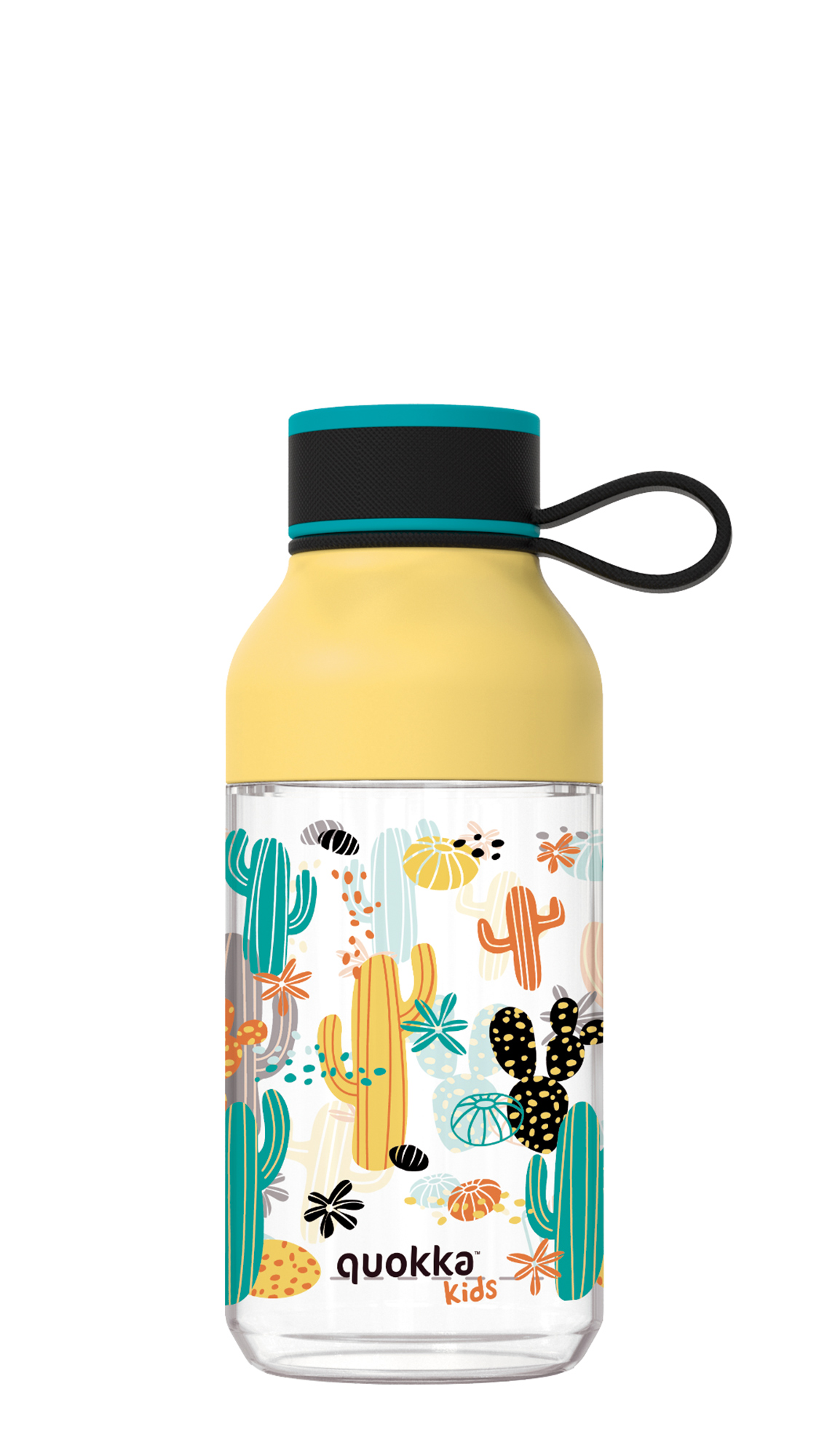 QUOKKA KIDS BOTELLA ECOZEN ICE CON COLGADOR CACTUS 430 ML