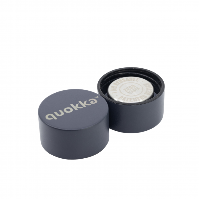 QUOKKA BOTELLA TERMO ACERO INOXIDABLE SOLID CON COLGADOR SLATE 630 ML