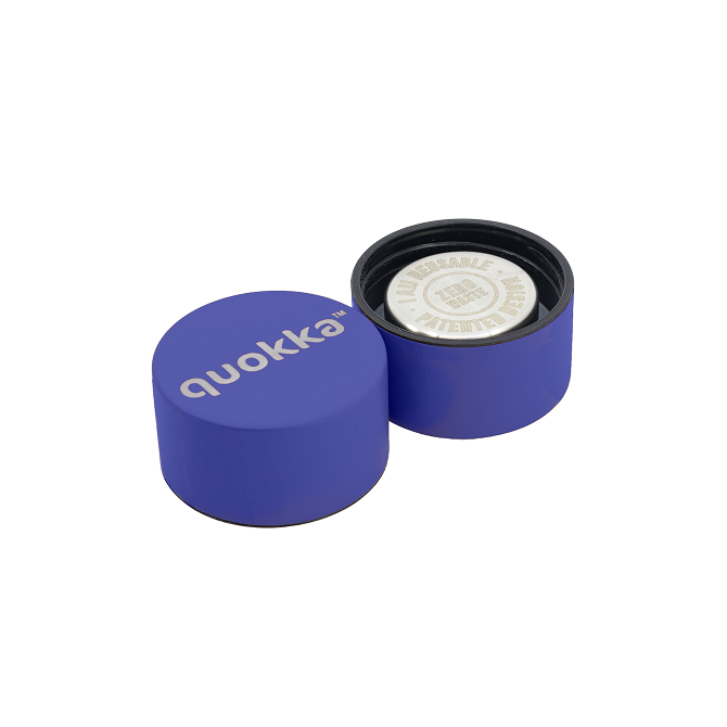 QUOKKA BOTELLA TERMO ACERO INOXIDABLE SOLID CON COLGADOR DUSK BLUE 630 ML
