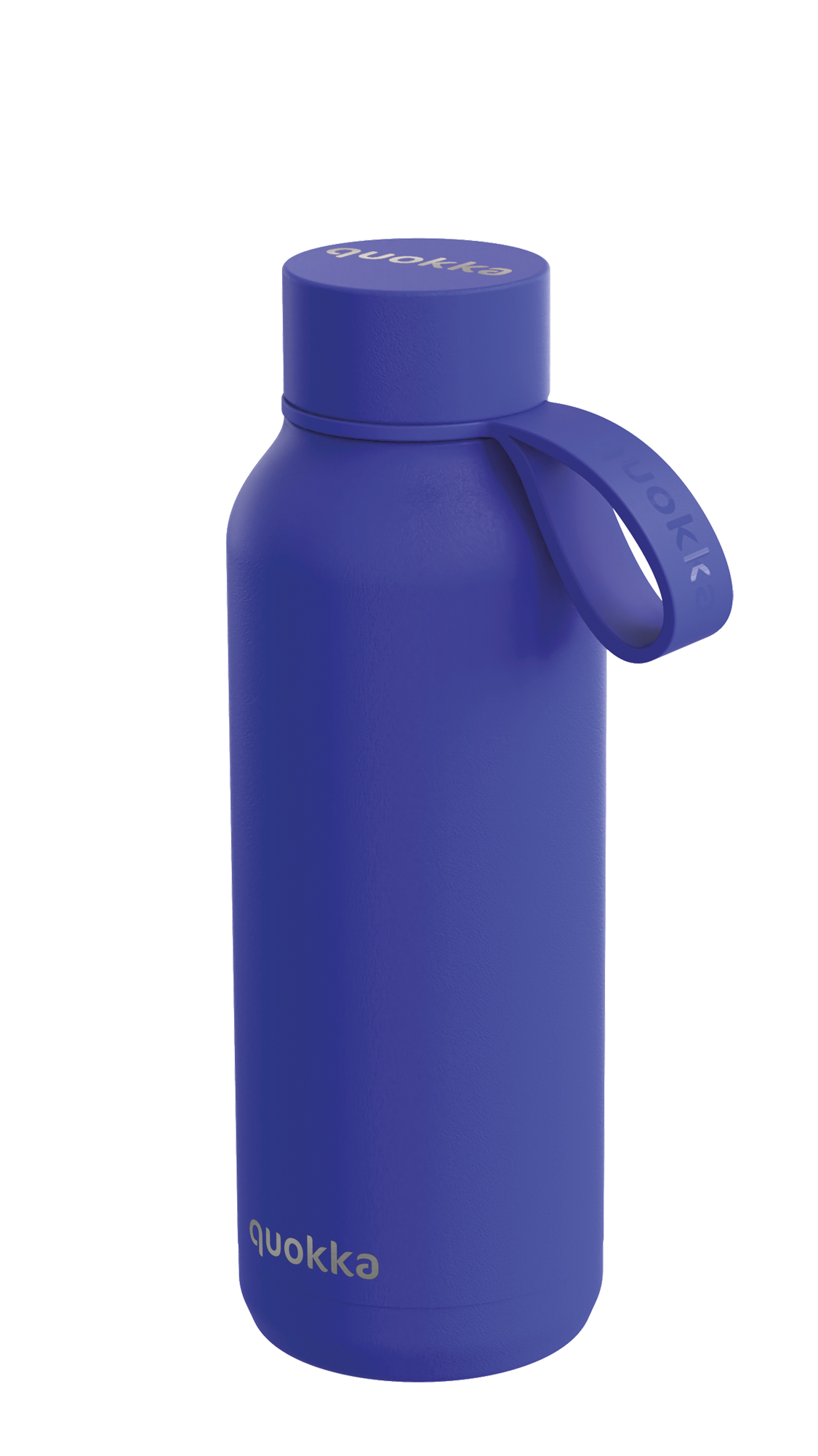 QUOKKA BOTELLA TERMO ACERO INOXIDABLE SOLID CON COLGADOR DUSK BLUE 510 ML