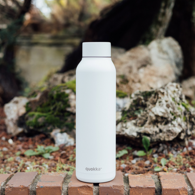 QUOKKA BOTELLA TERMO ACERO INOXIDABLE SOLID WHITE 850 ML