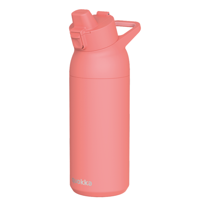 QUOKKA BOTELLA TERMO ACERO INOXIDABLE CON SIPPER TIDE CORAL 700 ML