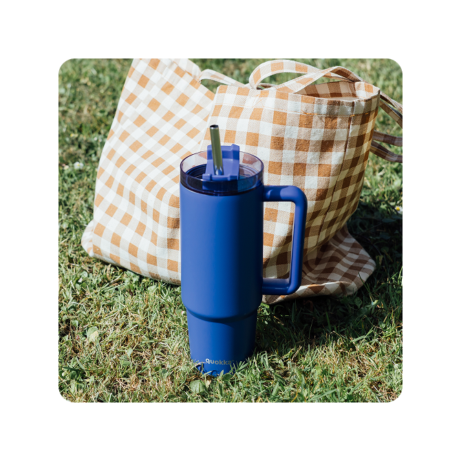 QUOKKA TAZA TERMO ACERO INOXIDABLE STREAM DUSK BLUE 950 ML