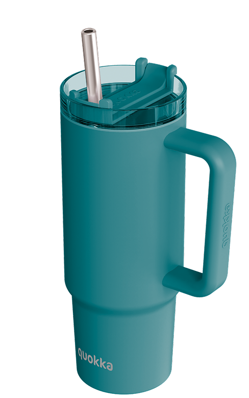 QUOKKA TAZA TERMO ACERO INOXIDABLE STREAM MIDNIGHT GREEN 950 ML