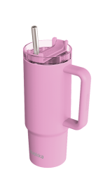 QUOKKA TAZA TERMO ACERO INOXIDABLE STREAM BLOSSOM PINK 950 ML