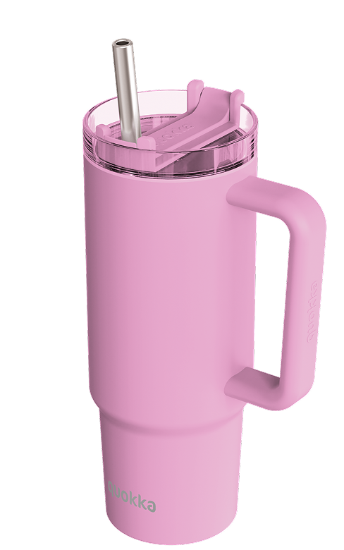 QUOKKA TAZA TERMO ACERO INOXIDABLE STREAM BLOSSOM PINK 950 ML