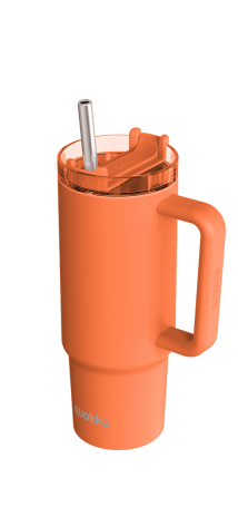 QUOKKA TAZA TERMO ACERO INOXIDABLE STREAM PAPAYA ORANGE 950 ML