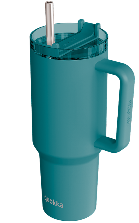 QUOKKA TAZA TERMO ACERO INOXIDABLE STREAM MIDNIGHT GREEN 1200 ML