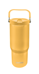QUOKKA VASO COOL TERMO ACERO INOXIDABLE CON ASA CORE SAFFRON YELLOW 860 ML