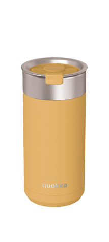 QUOKKA VASO CAFE TERMICO ACERO INOXIDABLE BOOST SAFFRON YELLOW 400 ML