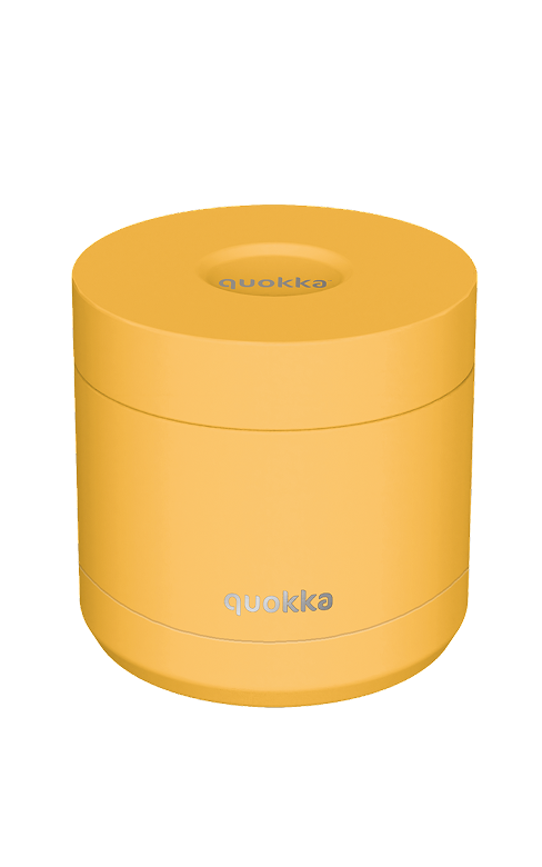 QUOKKA RECIPIENTE COMIDA TERMICO ACERO INOXIDABLE WHIM SAFFRON YELLOW 600 ML