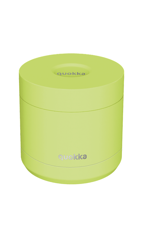 QUOKKA RECIPIENTE COMIDA TERMICO ACERO INOXIDABLE WHIM APPLE GREEN 600 ML