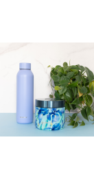 QUOKKA LOTE RECIPIENTE ACERO INOX. Y BOTELLA TERMO ACERO INOX. (41118 + 12068)