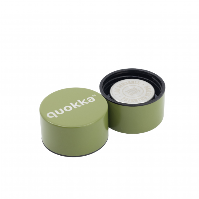 QUOKKA BOTELLA TERMO ACERO INOXIDABLE SOLID OLIVE GREEN 510 ML