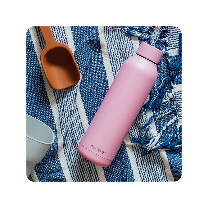 QUOKKA BOTELLA TERMO ACERO INOXIDABLE SOLID BLOSSOM PINK 630 ML