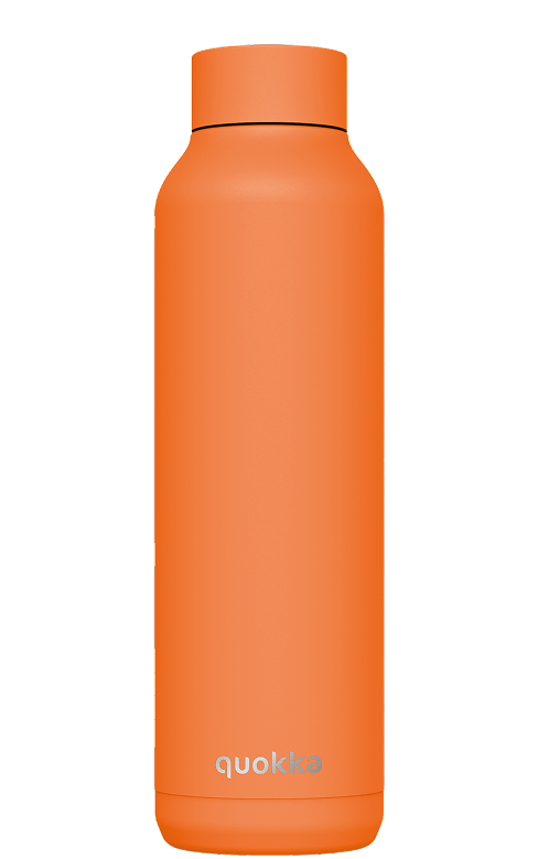 QUOKKA BOTELLA TERMO ACERO INOXIDABLE SOLID PAPAYA ORANGE 630 ML
