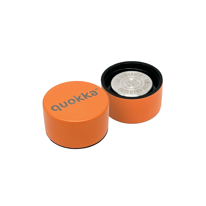 QUOKKA BOTELLA TERMO ACERO INOXIDABLE SOLID PAPAYA ORANGE 630 ML