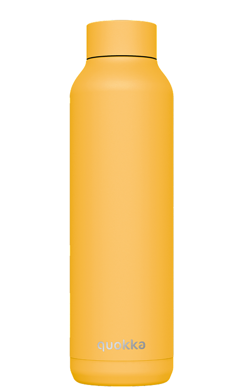 QUOKKA BOTELLA TERMO ACERO INOXIDABLE SOLID SAFFRON YELLOW 630 ML