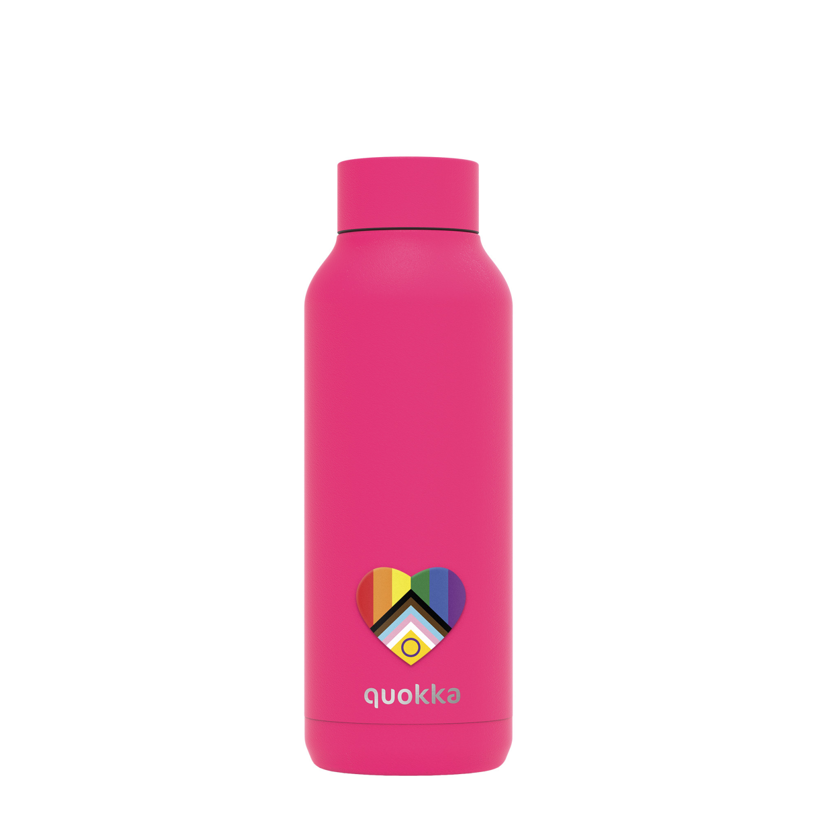 QUOKKA BOTELLA TERMO ACERO INOXIDABLE SOLID RASPBERRY PINK PRIDE 510 ML CUSTOM