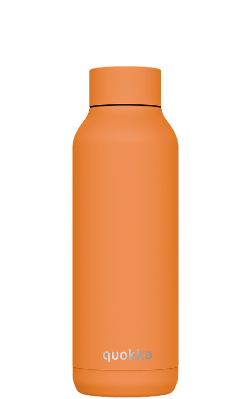 QUOKKA BOTELLA TERMO ACERO INOXIDABLE SOLID PAPAYA ORANGE 510 ML
