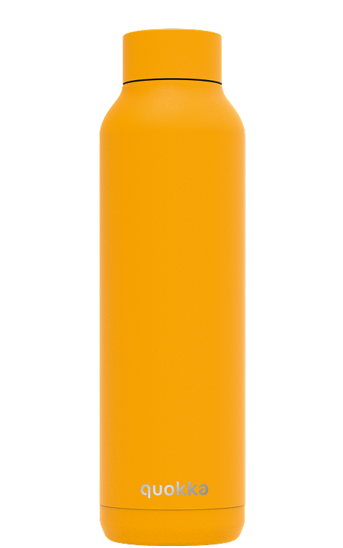 QUOKKA BOTELLA TERMO ACERO INOXIDABLE SOLID AMBER YELLOW 630 ML