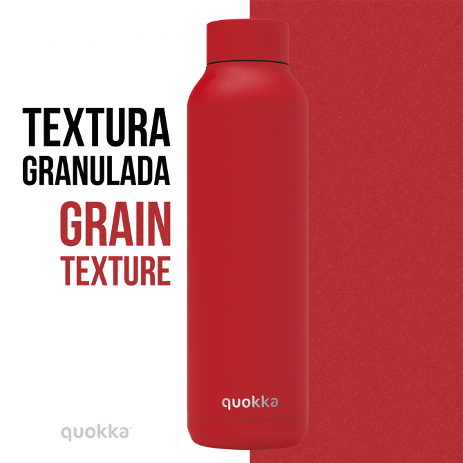 QUOKKA BOTELLA TERMO ACERO INOXIDABLE SOLID LAVA POWDER 630 ML