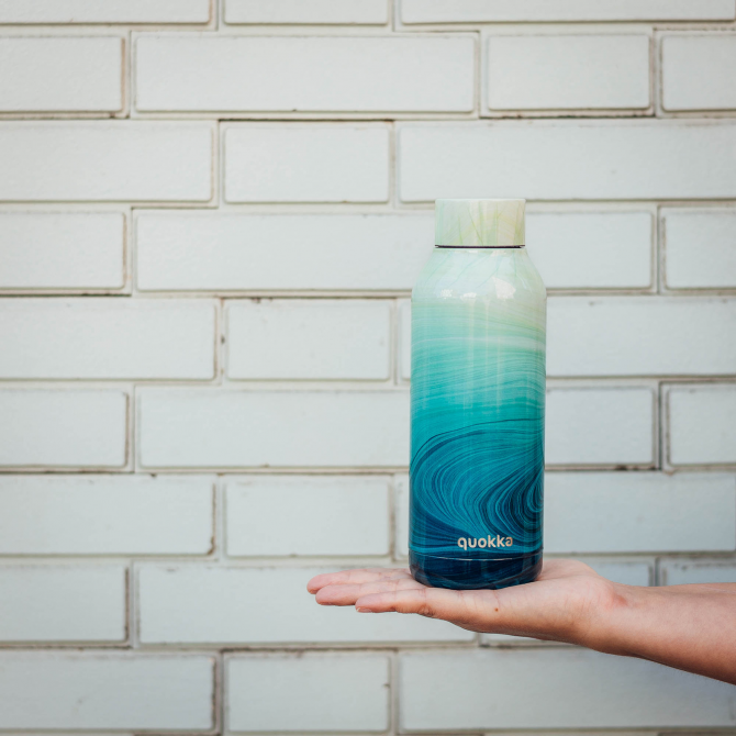 QUOKKA BOTELLA TERMO ACERO INOXIDABLE SOLID OCEAN 510 ML