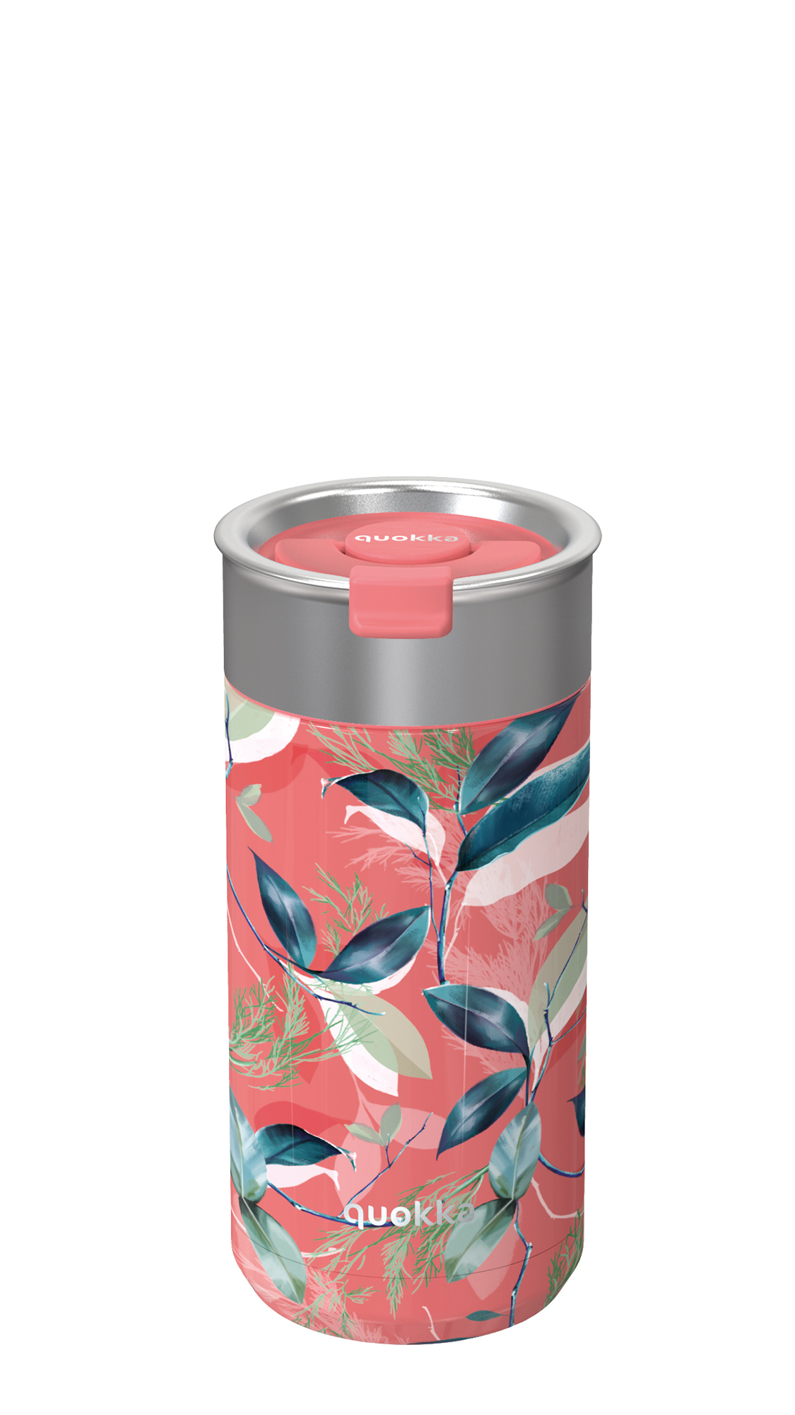 QUOKKA VASO CAFE TERMICO ACERO INOXIDABLE BOOST EXOTIC PINK 400 ML
