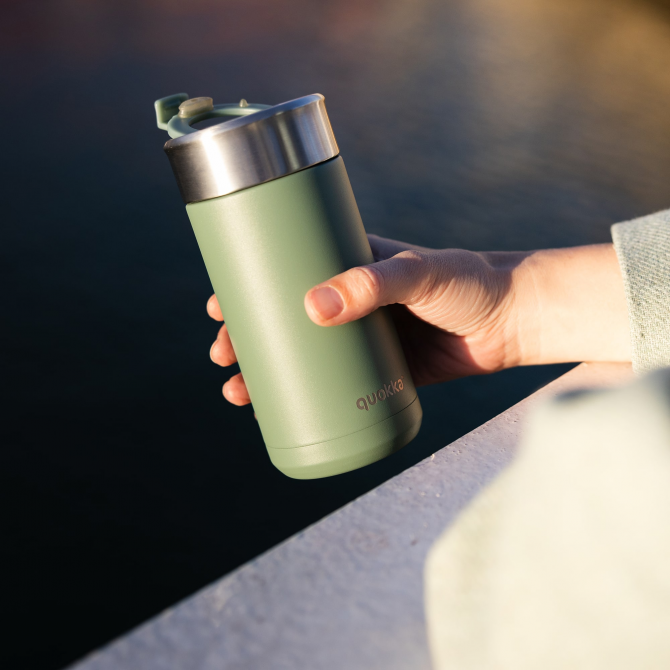 QUOKKA VASO CAFE TERMICO ACERO INOXIDABLE BOOST PINE 400 ML