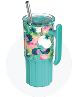 Quokka UMI | Insulated Cup with Silicone Sleeve & Steel Straw 720 ml