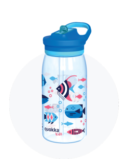 Quokka GLOW | BPA-Free Ecozen Kids Bottle with Foldable Spout 580 ml
