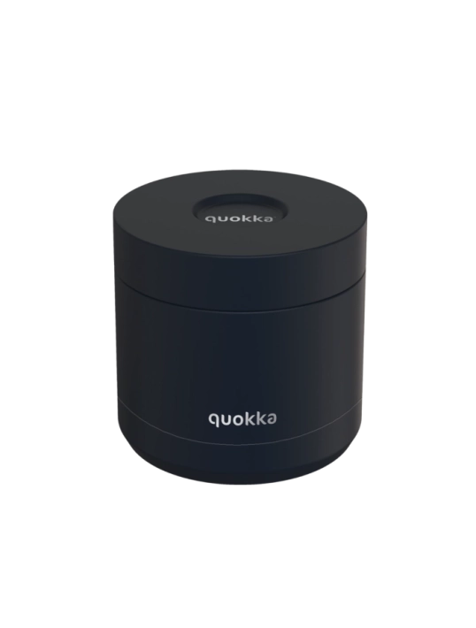 QUOKKA RECIPIENTE COMIDA TERMICO ACERO INOXIDABLE WHIM BLACK 600 ML