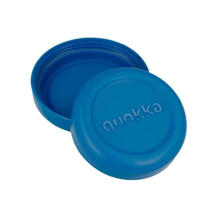 QUOKKA RECIPIENTE COMIDA MS CON FUNDA DE SILICONA BUBBLE BLUE PEONIES 770 ML