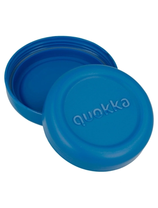 QUOKKA RECIPIENTE COMIDA MS CON FUNDA DE SILICONA BUBBLE BLUE PEONIES 770 ML