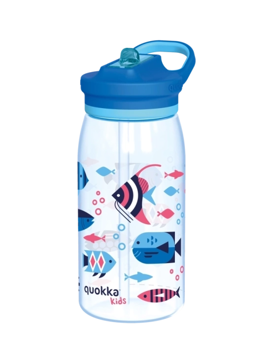 QUOKKA KIDS BOTELLA ECOZEN CON SIPPER GLOW SEA LIFE 580 ML