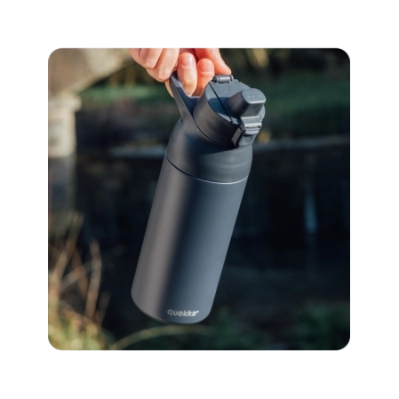 QUOKKA BOTELLA TERMO ACERO INOXIDABLE CON SIPPER TIDE SLATE 700 ML