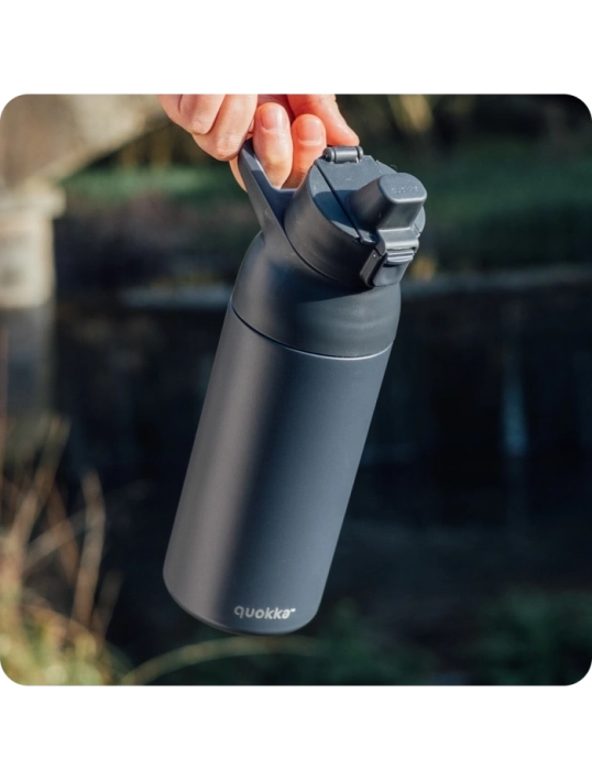QUOKKA BOTELLA TERMO ACERO INOXIDABLE CON SIPPER TIDE SLATE 700 ML