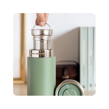 QUOKKA VASO CAFE TERMICO ACERO INOXIDABLE BOOST PINE 400 ML