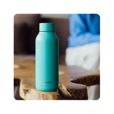 QUOKKA BOTELLA TERMO ACERO INOXIDABLE SOLID APPLE GREEN 510 ML