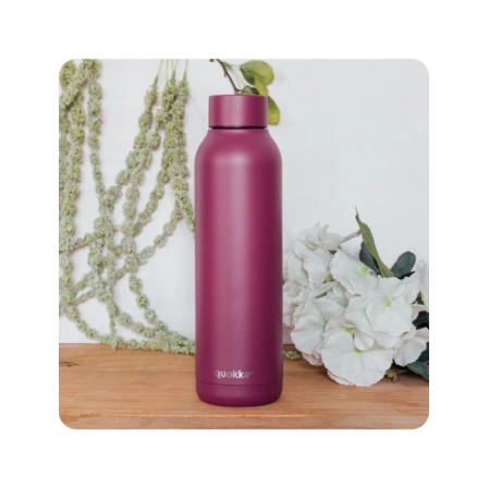 QUOKKA BOTELLA TERMO ACERO INOXIDABLE SOLID BURGUNDY 630 ML