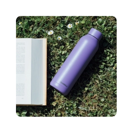 QUOKKA BOTELLA TERMO ACERO INOXIDABLE SOLID AMETHYST PURPLE 630 ML
