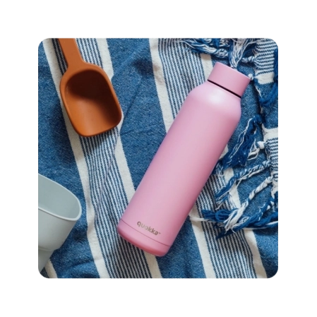 QUOKKA BOTELLA TERMO ACERO INOXIDABLE SOLID BLOSSOM PINK 630 ML