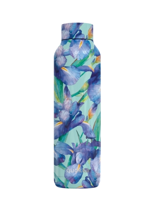 QUOKKA BOTELLA TERMO ACERO INOXIDABLE SOLID BLUE IRISES 630 ML